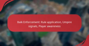Balk Enforcement: Rule application, Umpire signals, Player awareness